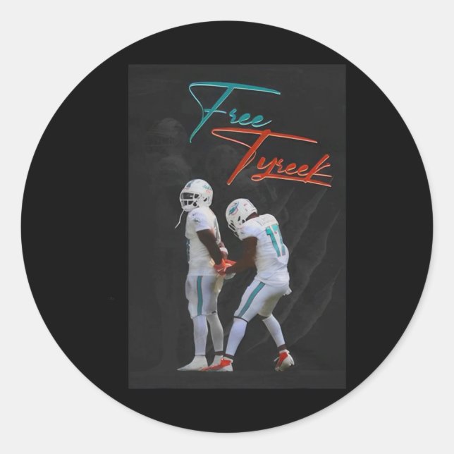 Pegatina Redonda Free Hill Tyreek (Anverso)