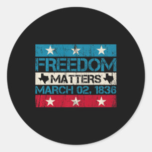 Pegatina Redonda Freedom S March 21