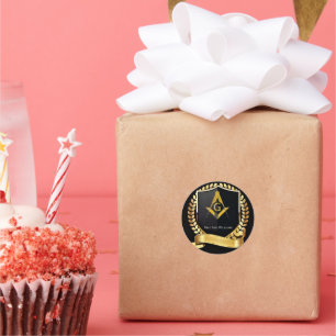 Pegatina Redonda Freemason