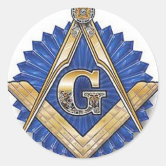 Pegatina Redonda Freemason