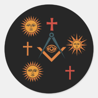 Pegatina Redonda Freemasonry symbol OtterBox iPhone case