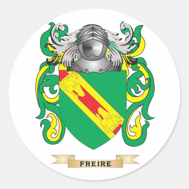 Pegatina Redonda Freire Coat of Arms (Anverso)