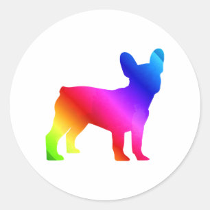 Pegatina Redonda Frenchie