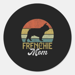 Pegatina Redonda Frenchie Bulldog Mama Women