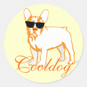 Pegatina Redonda Frenchie Howlelu