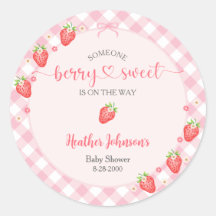Fresa Berry Sweet Baby Girl Baby Shower