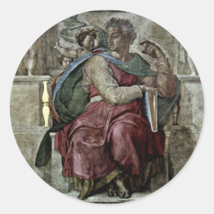Pegatina Redonda Fresco De Techo Para La Historia De La Creación En