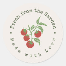 Fresco Del Jardín Tomate Botánico Rojo Personaliza