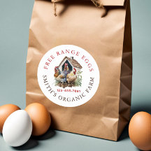 Fresco Huevos de la granja acuarela