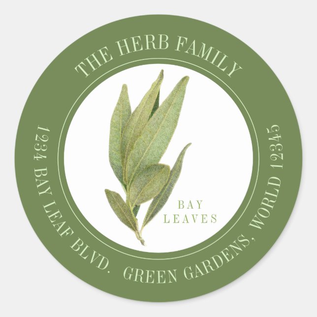 Pegatina Redonda FRESH BAY DEJA Pequeñas juntas redondas de direcci (Anverso)