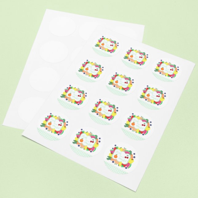 Pegatina Redonda Fresh From The Market (Subido por el creador)