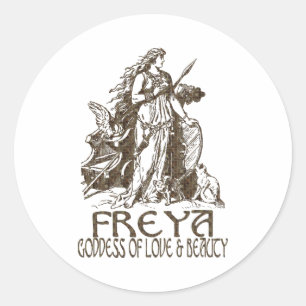 Pegatina Redonda Freya