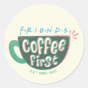 Pegatina Redonda FRIENDS™   Café Primero