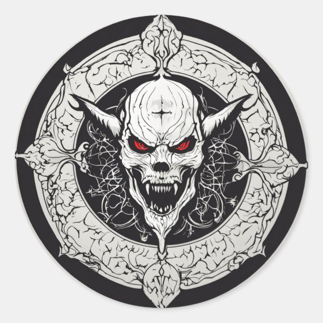 Pegatina Redonda frío (Anverso)