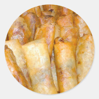 Pegatina Redonda frito Lumpia