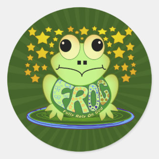 PEGATINA REDONDA FROG