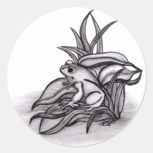 Pegatina Redonda Froggy