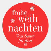 Frohe Weihnachten Feliz Navidad alemán 