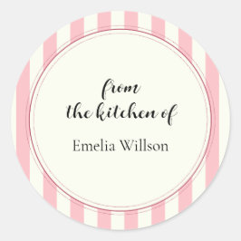 Pegatina Redonda From the kitchen of Small Business