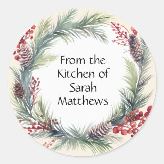 Pegatina Redonda From the kitchen of stickers