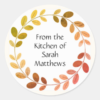 Pegatina Redonda From the kitchen of stickers