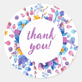 Pegatina Redonda Frost Berry Winter Fiesta