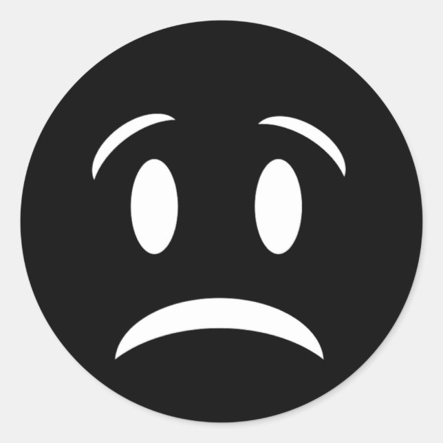 PEGATINA REDONDA FROWNIE FACE (Anverso)