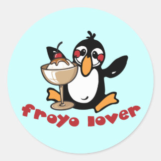 Pegatina Redonda Froyo Lover