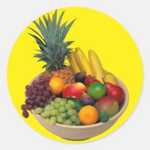 Pegatina Redonda Fruit Bowl