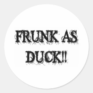 PEGATINA REDONDA ¡¡FRUNK COMO PATO!!