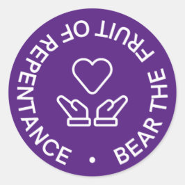 Pegatina Redonda Fruta de los Pegatinas del arrepentimiento