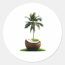 Fruta del árbol del coco