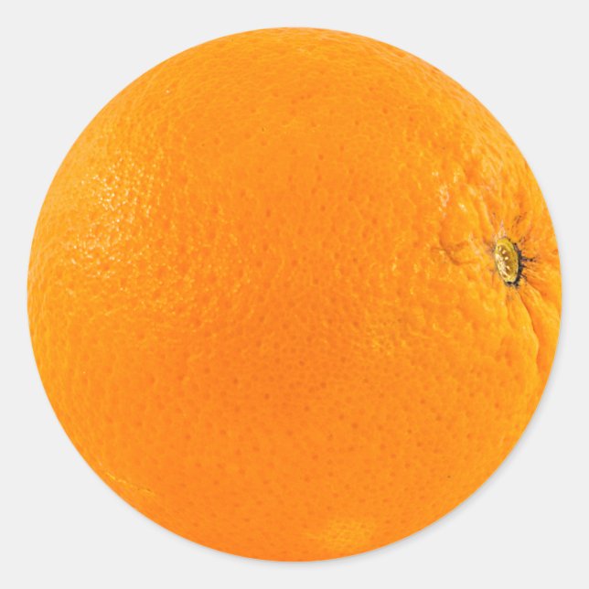 Pegatina Redonda fruta naranja (Anverso)
