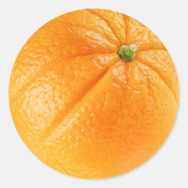 Pegatina Redonda fruta naranja