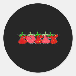 Pegatina Redonda Fruto Fresa Abuelo Poppy Disfraces Halloween