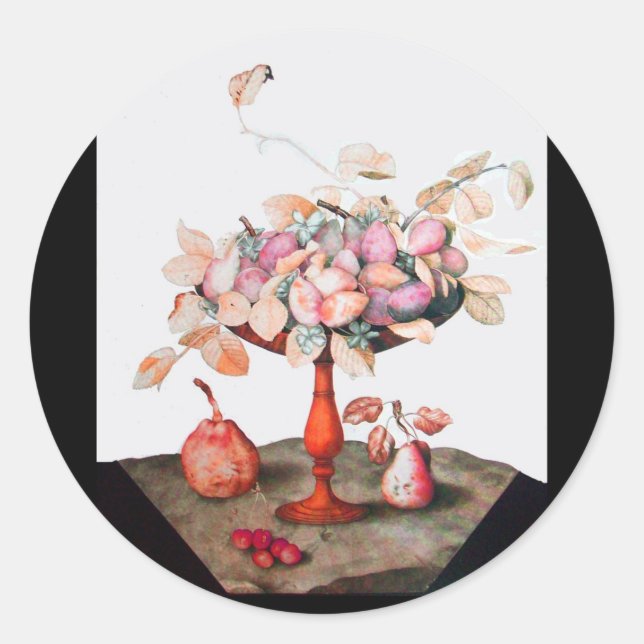 PEGATINA REDONDA FRUTOS DE TEMPORADA 5 (Anverso)