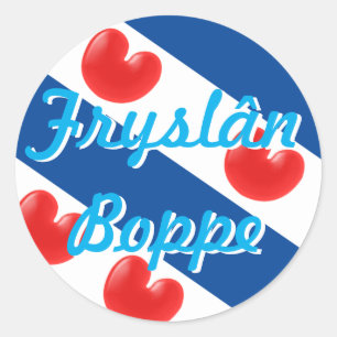 Pegatina Redonda Fryslân Boppe