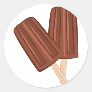 Pegatina Redonda Fudgesicle