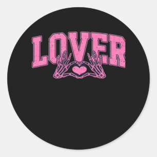 Pegatina Redonda Fuente con Skeleton Hands Classic