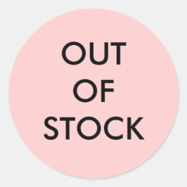 PEGATINA REDONDA FUERA DE VALOR VENDIDO