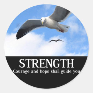 Pegatina Redonda Fuerza_