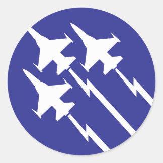 Pegatina Redonda Fuerza Aérea