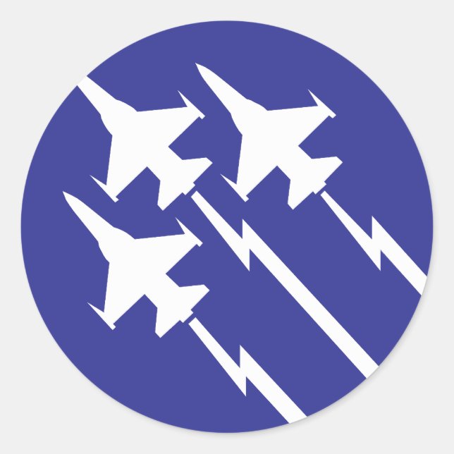 Pegatina Redonda Fuerza Aérea (Anverso)