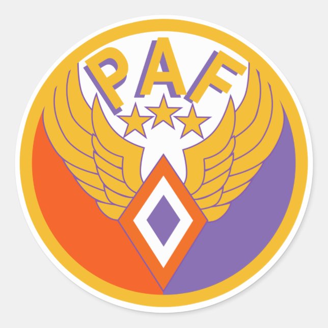 Pegatina Redonda Fuerza Aérea de Filipinas (Anverso)