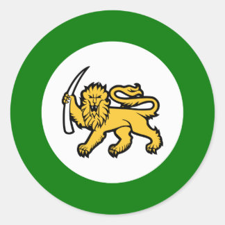 Pegatina Redonda Fuerza Aérea Rhodesiana