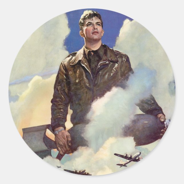 Pegatina Redonda Fuerzas Aéreas del Ejército (Anverso)