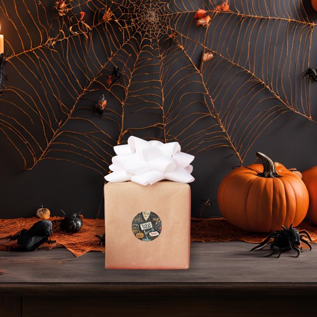 Pegatina Redonda Fun Halloween (Subido por el creador)