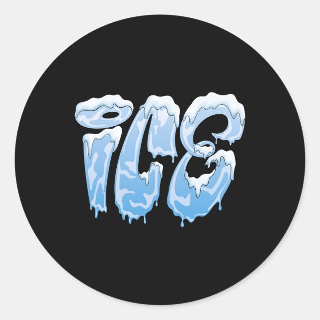 Pegatina Redonda Fun Ice Y Disfraces De Incendios Costume La Famili (Anverso)