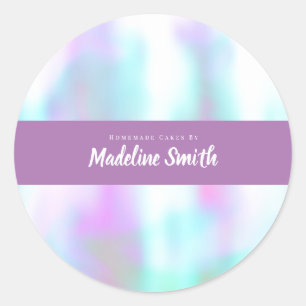 Pegatina Redonda Fun Resumen Panadería de pasteles caseros