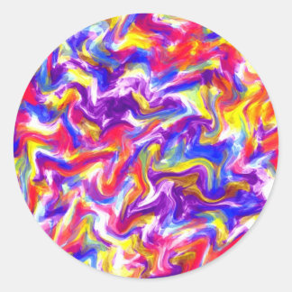 Pegatina Redonda Fun Tie Dye